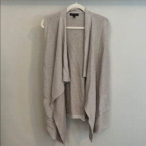 Banana Republic Cream Sleeveless Shrug Sweater Modern Minimalist Size M